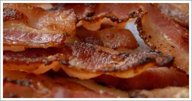 candied baconcrostini